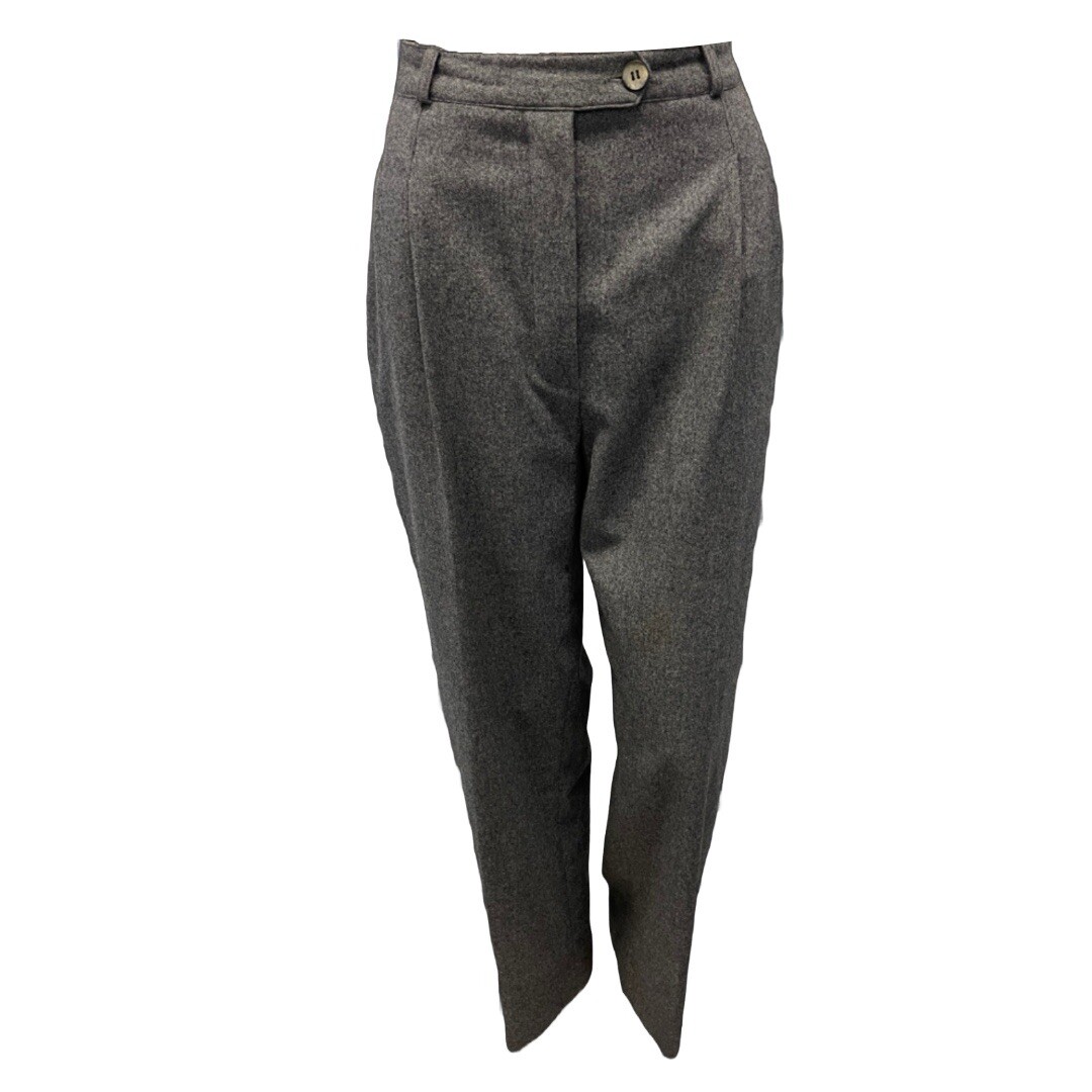 Emilio Pucci, Vintage 1970s Emilio Pucci Gray High Waisted Wool Trousers Women’s Size 8