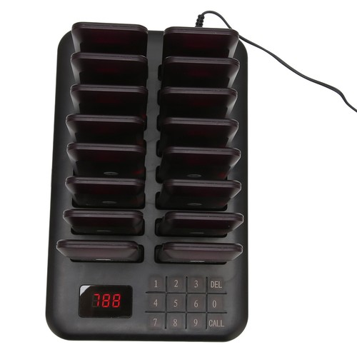 Wireless Calling System 1 Host Controls 16 Pager 800 Meters Transmission Cal ZZ1 - Zdjęcie 4 z 21