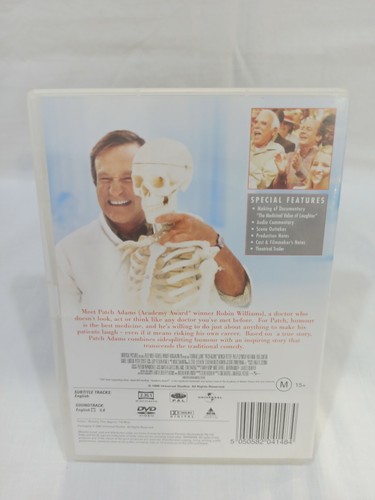 Patch Adams (DVD, 1998) Robin Williams Doctor Medical School R4 Free Postage - Picture 2 of 6