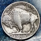 “FILLED D”  1929-D BUFFALO NICKEL  SCARCE  FILLED MINT MARK   3/4 HORN