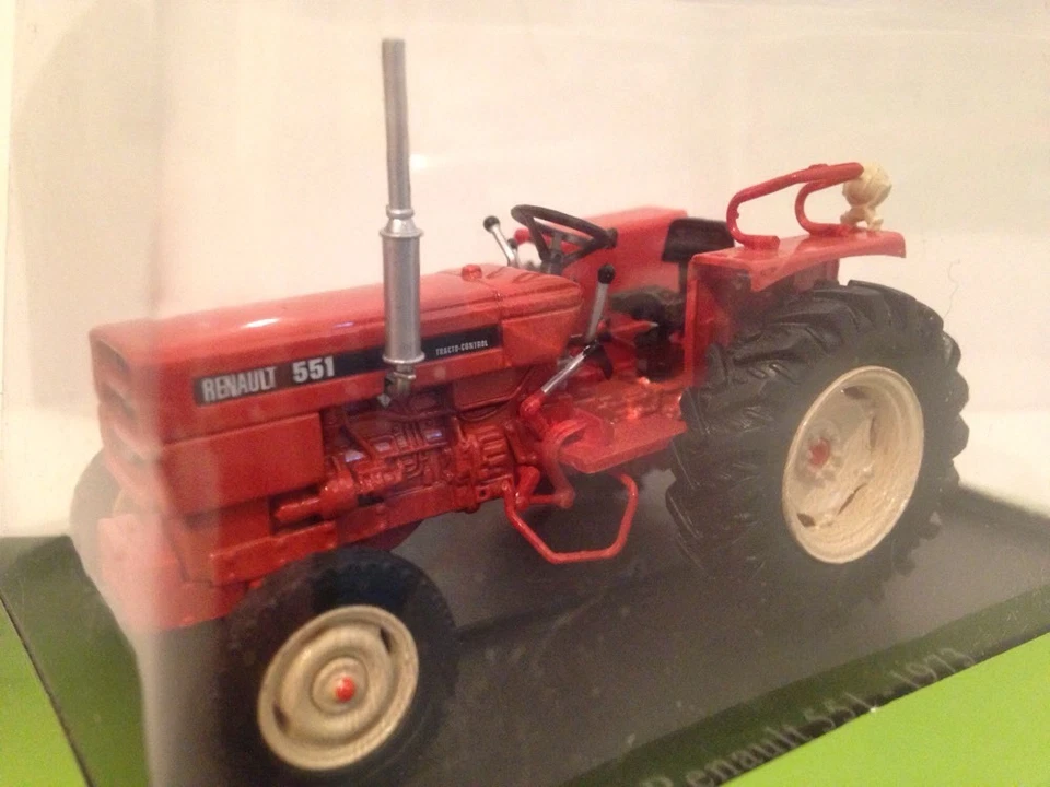 RENAULT 551 TRACTOR 1973 U/H HACHETTE ORANGE/RED TR42 1:43 SCALE NEW - Image 3 of 4