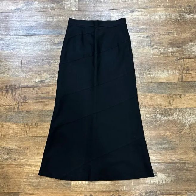 COMME des GARCONS Tricot Long Skirt Black M Good Condition 91.5cm