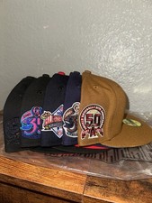 Lot of 5 New Era Angels hats size 7 1/2 HatCl...