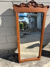 Antique Solid Oak Hall Mirror Early 1900’s