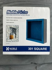 Noble 301 Preformed 12" X 12" ID Square Shower Niche, Tub, Caddy, Bathroom