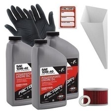 Factory Racing Parts 10W40 3 Quart Oil Change Kit For Honda TRX400FA/FGA VTR250 53.32 per gallon