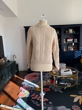Zara Kids Beige Cable Knit Sweater size 11-12