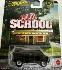 Old School 1979 Dodge Ram Van Black Hot Wheels Pop Culture New in Package