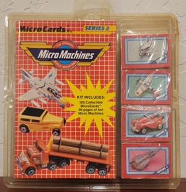 1989 Vintage MICRO MACHINES Micro Cards Kit 100 Series 1 and 2 UNOPENED 