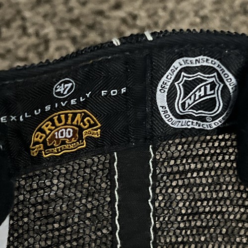 Gorra Boston Bruins 47 Marca Limpieza Centenario Gris Malla Snapback NUEVA - Imagen 6 de 6