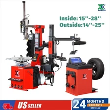 XK 806C 70D Tire Changer Machine Wheel Balancer Combo Rim Clamp 14”-28” Auto