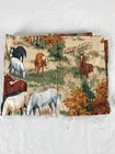 36"x44" Wamsutta Horses in Woods Glen Print 1 Yard Cotton Fabric