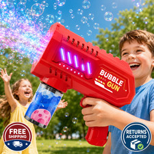 Fully Automatic Space Bubble Blowing Toy Bubble Gun Outdoor Bubble Machine Gift