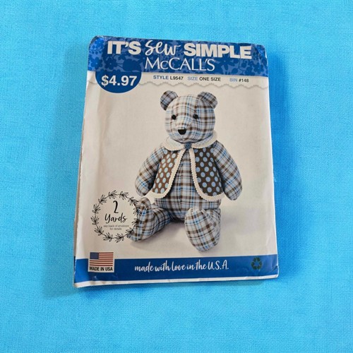 EINGESTELLT McCalls Memory Bear Muster L9547 - Bild 1 von 2
