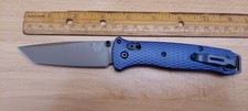 Benchmade 537FE-02 Bailout Crater Blue Aluminum Tanto Folding Knife