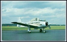 Postcard North American T-28a Trojanengine Wright R-1300 Of 800 Hp G123 Bla2