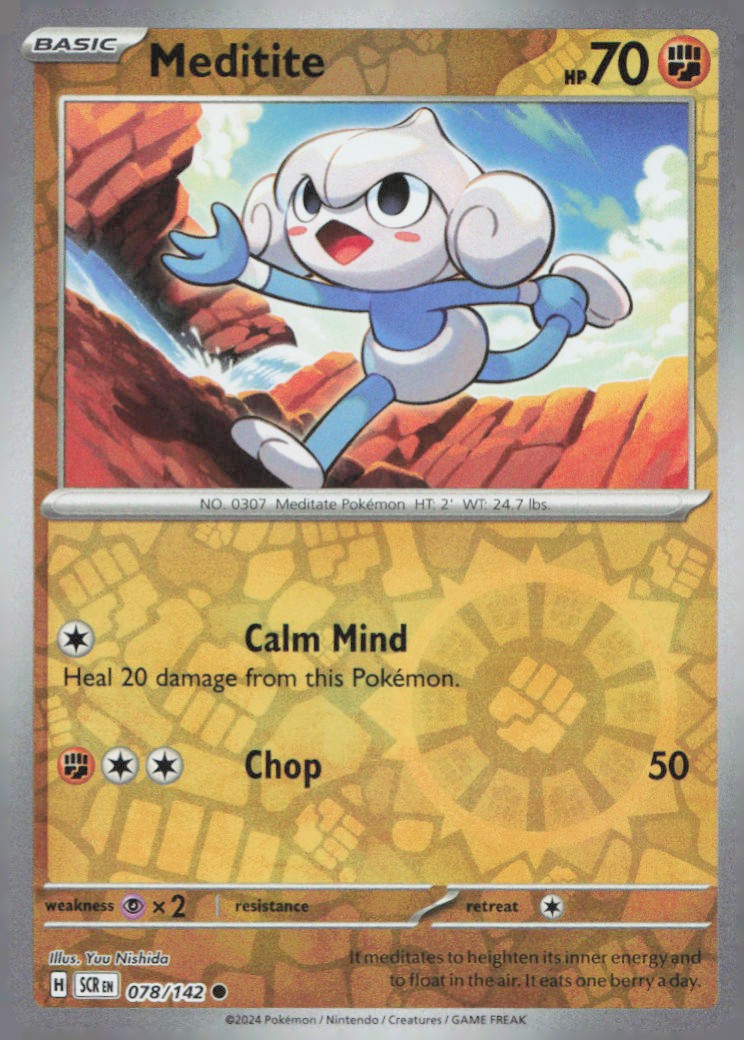 Meditite - Common SV07: Stellar Crown 078/142 NM