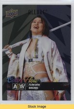 2024 Upper Deck Allure AEW Color Flow Green Blue Hikaru Shida #CF-2 READ 1d6b