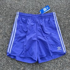 Adidas Originals Sprinter Shorts Purple Trefoil Stripe Men's Sz M NWT