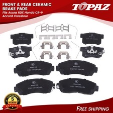 Front Rear Ceramic Brake Pads For Acura Rdx Honda Cr-v Accord Crosstour Front Rear Ceramic Brake Pads For Acura Rdx Honda Cr-v Accord Crosstour