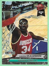 1992-93 Fleer Ultra Dunk Rank 4 Hakeem Olajuwon #204 Houston Rockets👍