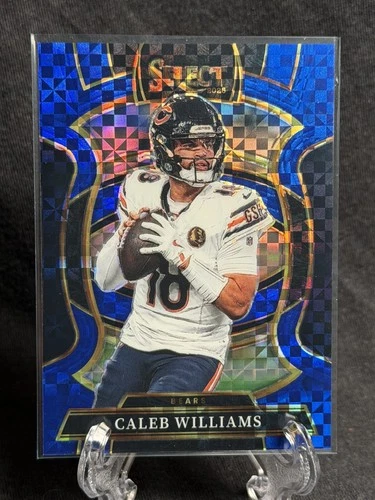 2025 Panini Select Caleb Williams Blue Prizm /249 Chicago Bears Concourse