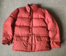 Vintage The North Face Jacket Mens Large Red Down Puffer Brown Labels 70s