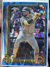 Topps 2025 Chrome Update Tirso Ornelas Rookie Padres Blue RayWave /150 #USC139