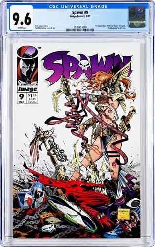 Spawn #9 (1993) CGC 9.6 White Pages | 1st Angela, Medieval Spawn ...
