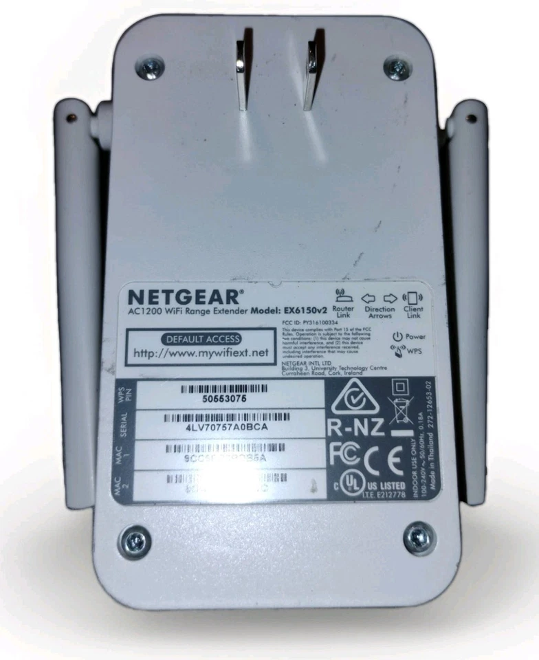 Wi‑Fi Extender - Netgear EX6150v2 AC1200 Dual‑Band - 2.4 GHz/5 GHz - Tested - Image 2 of 3