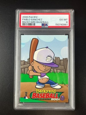 2000 Pacific Humongous Entertainment Backyard Baseball Pablo Sanchez EX-MT PSA 6