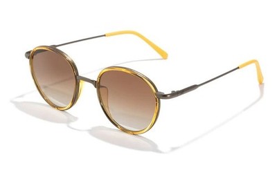 Sunski Baia Honey Sepia Polarized Sunglasses Round 47mm Sunski Baia Sunglasses | Uncrate Supply main image 3