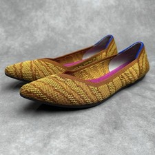 Rothy's The Point Golden Zebra Slip-On Flats Size 6