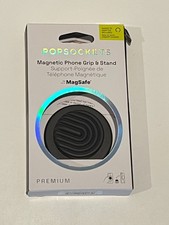 PopSockets MagSafe Round Phone Grip  Stand for iPhone - Curves Slate