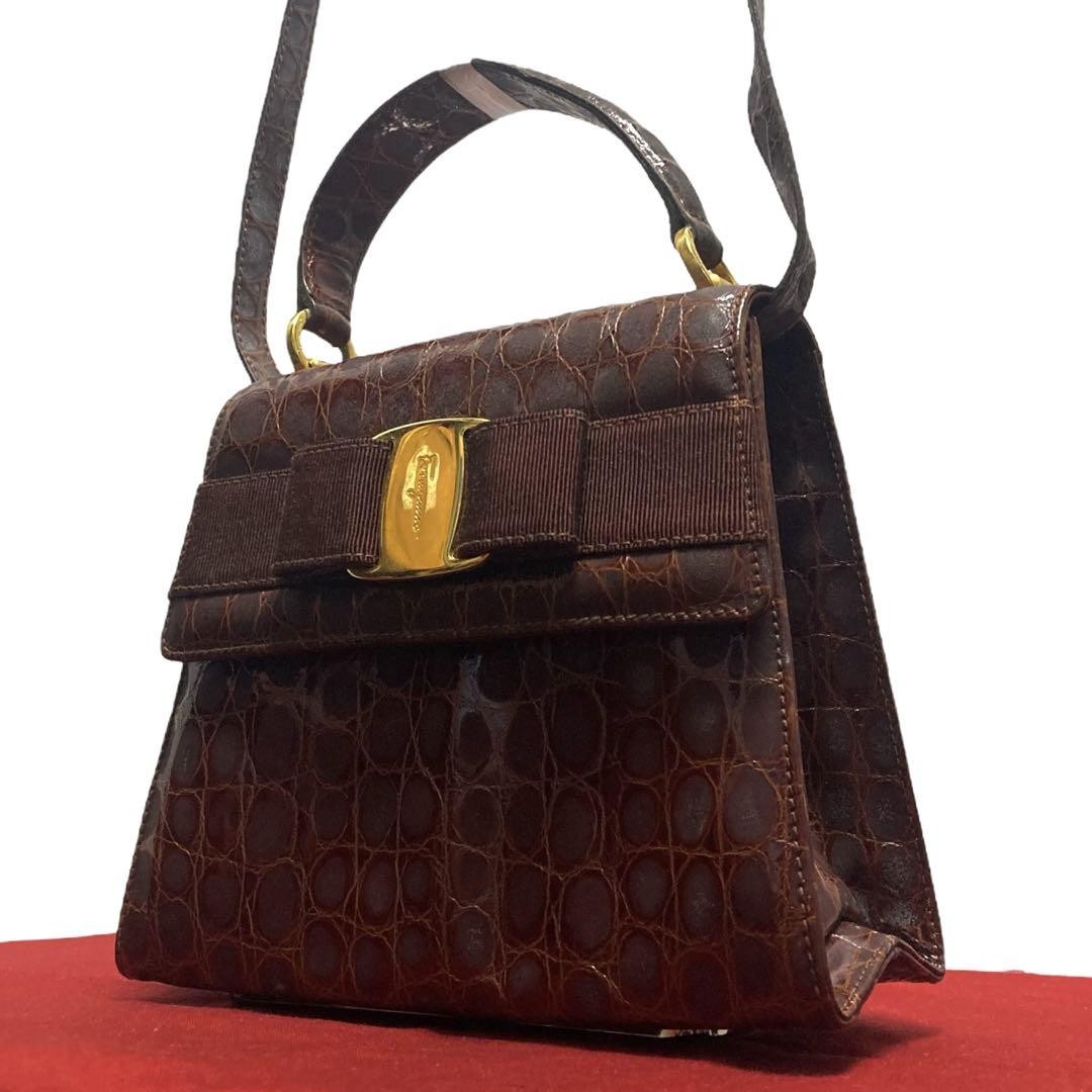 SalvatoreFerragamo　2WAYバッグ　ゴールド金具　ヴィンテージ 楽天市場】【10%OFF】 フェラガモ 2WAYバッグ ガンチーニ