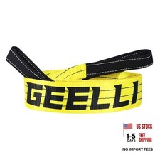 3" x 8ft Tree Saver Strap, 30,000 Pound Capacity Tow Straps 3inx8ft-Yellow