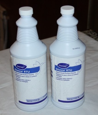 2 pack - Diversey Glance RTU Glass & Multi-Surface Cleaner 1 Quart ALL PURPOSE