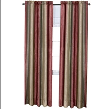 Ombre Panel Light Filtering Semi-Sheer Window Curtain - 84 Inch Length, 50 Inch