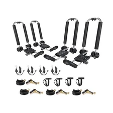 AA-Racks Kayak Roof Rack for 2 Kayaks Foldable Stainless Steel J-Bar Rack Roo...