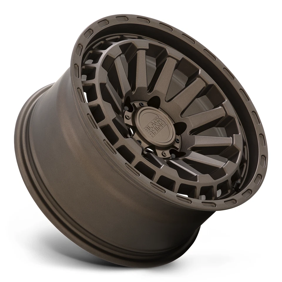 Rueda negra Rhino Raid 20x9,5 6x5,5 bronce mate 20" -18 mm para Chevy GMC Ram Foto 2 de 4