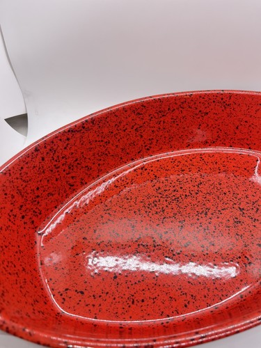 Cerutil Stoneware Casserole Red Baking Dish Portugal 10” X 15.5” - Picture 5 of 16