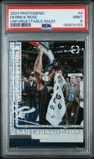 2024-25 Panini Photogenic - Unforgettable Derrick Rose #4 Maze /25 PSA 9 Pop 1
