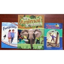 ABeka Grade 3 Homeschool Books Set Reading Footprints Animal Notebook Wonder