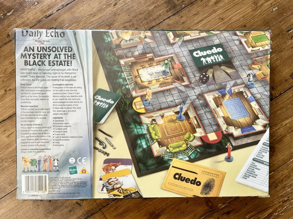 Cluedo The Classic Detective Board Game by Parker Games 2003 New Sealed - Image 4 of 4