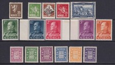 Norway Mix of Stamps, 1922 - 1958 MM, MNH. Cat approx &pound;300.