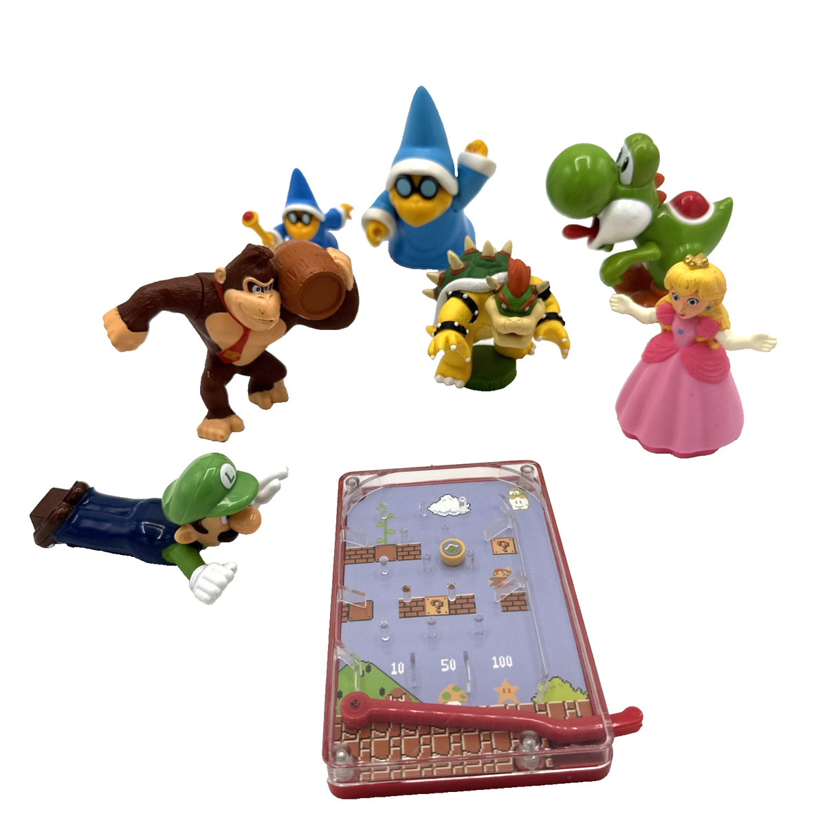 Lot of Eight Super Mario Bros Toys Figures Nintendo McDonalds