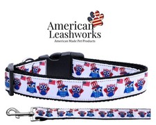 Made In America - Nylon Leashes and Collars - American Owls