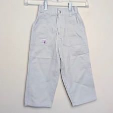 Vintage Polo Jeans Company Ralph Lauren Khaki Wide Legs Pants Y2K 90s Boys 3T