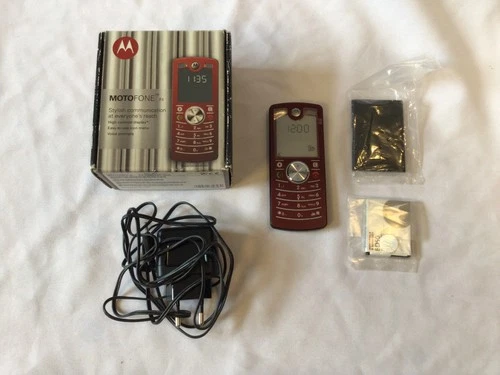 Motorola  MOTOFONE F3 - Rot - Unbenutzt - Bild 1 von 6