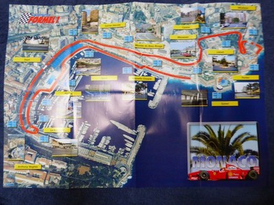 Grand Prix Monaco Parcours Kurs Formel 1 Rennsport Magazin Poster 83x59cm 1997